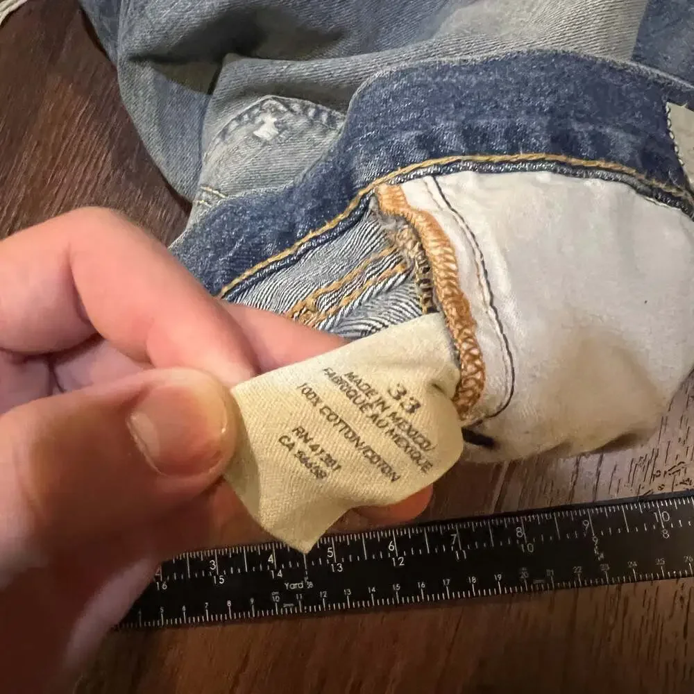 Denim & Supply Ralph Lauren Distressed Cutoff Denim Shorts Size 33 - Picture 6 of 6